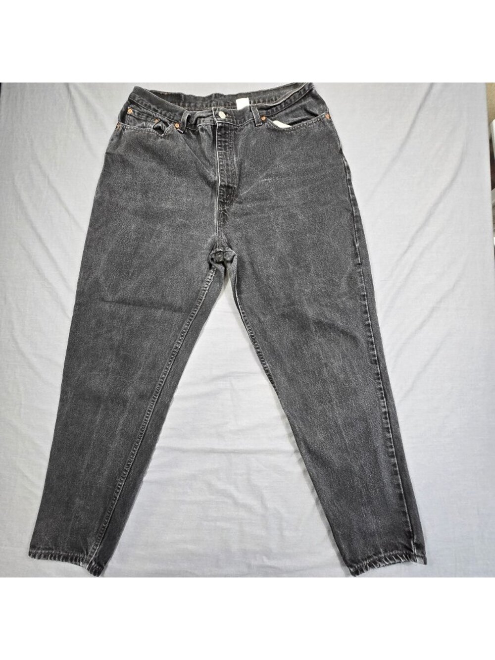 VTG Levis 550 Womens Relaxed Fit Tapered Leg Jeans Size 20W Black High Rise Deni